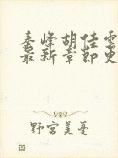 秦峰胡佳云小说最新章节更新时间