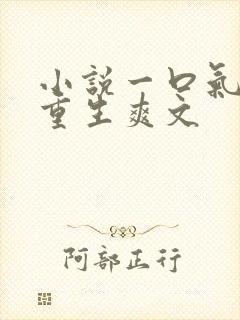 小说一口气看完重生爽文