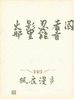 火影忍者国语版哪里能看