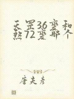 天罡36变和地煞72变哪个厉害