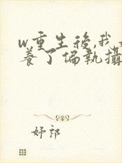 w重生后,我娇养了偏执摄政王》