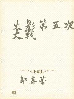火影第五次忍界大战