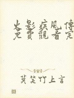 火影疾风传全集免费观看完整版中文