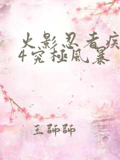 火影忍者疾风传4究极风暴