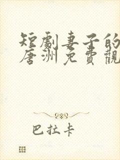 短剧妻子的秘密唐洲免费观看