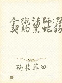 全职法师:开局契约黑蛇的小说