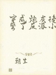 穿成炮灰后我掰弯了反派小说下载