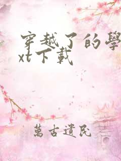 穿越了的学霸txt下载