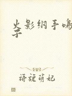 火影纲手鸣人本子