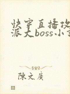 快穿直播攻略反派大boss小说