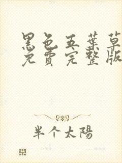 黑色五叶草29免费完整版