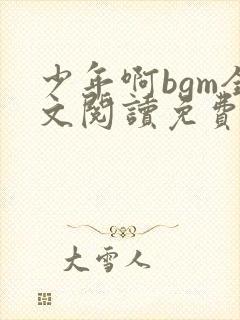 少年啊bgm全文阅读免费最新章节