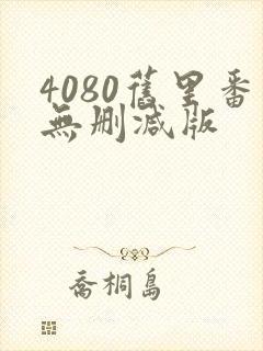 4080旧里番无删减版