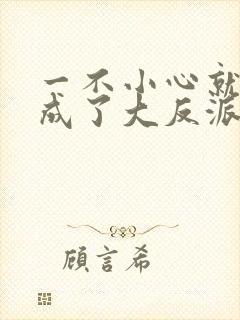 一不小心就穿越成了大反派小说