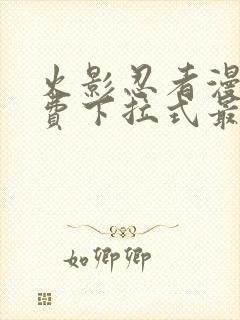 火影忍者漫画免费下拉式最新1023