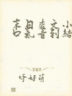 末日爽文小说一口气看到结局