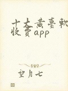 十大黄台软件不收费app