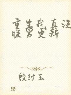 重生我真没想当暖男更新