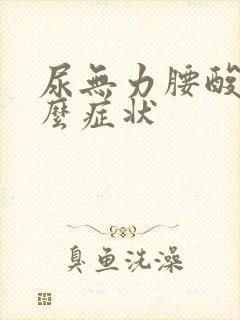 尿无力腰酸痛什么症状