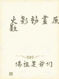 火影动画原创集数