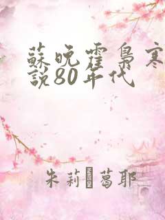 苏晚霍枭寒的小说80年代