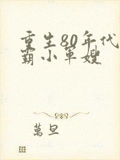 重生80年代学霸小军嫂