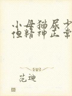 小母猫尿少尿频但精神正常