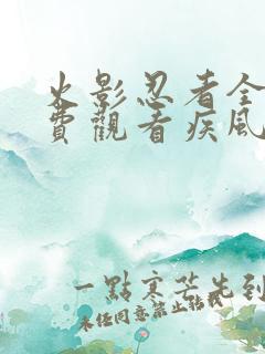 火影忍者全集免费观看疾风传