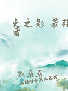 火之影 最强忍者