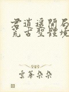 君逍遥开局签到荒古圣体境界