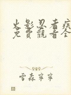 火影忍者疾风传免费观看全集国语版