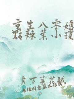 重生八零媳妇有点辣叶小琼