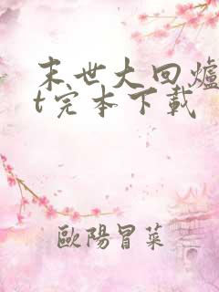 末世大回炉txt完本下载