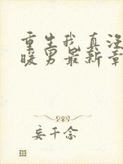 重生我真没想当暖男最新章节