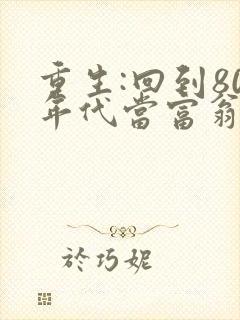 重生:回到80年代当富翁