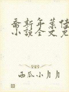 乔斯年叶佳期的小说全文免费阅读忘记乔爷