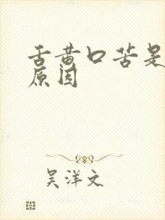 舌黄口苦是什么原因