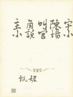 主角叫陈宇轩的小说官场小说