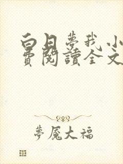 白日梦我小说免费阅读全文章节