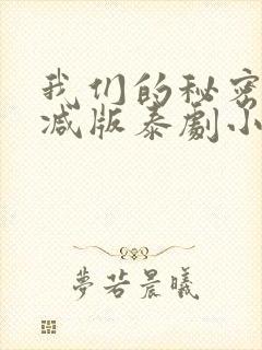 我们的秘密未删减版泰剧小说弯弯泰语组