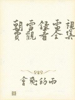 朝雪录电视剧免费观看全集高清下载