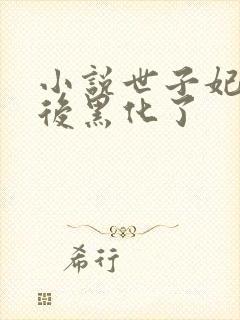 小说世子妃重生后黑化了