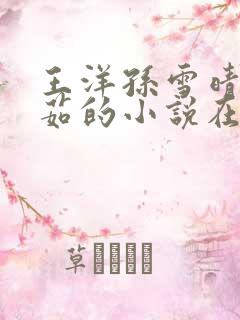 王洋孙雪晴杨美茹的小说在线阅读