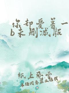你却爱着一个sb未删减版
