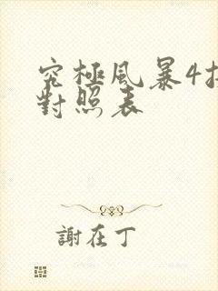 究极风暴4按键对照表