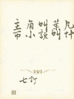 主角叫叶凡的都市小说叫什么名字