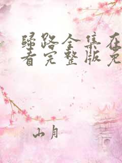 归路全集在线观看完整版免费