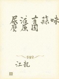 尿液有蒜味是什么原因