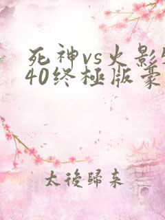 死神vs火影540终极版豪华版