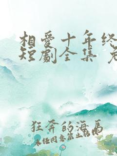 相爱十年终成空短剧全集 免费观看